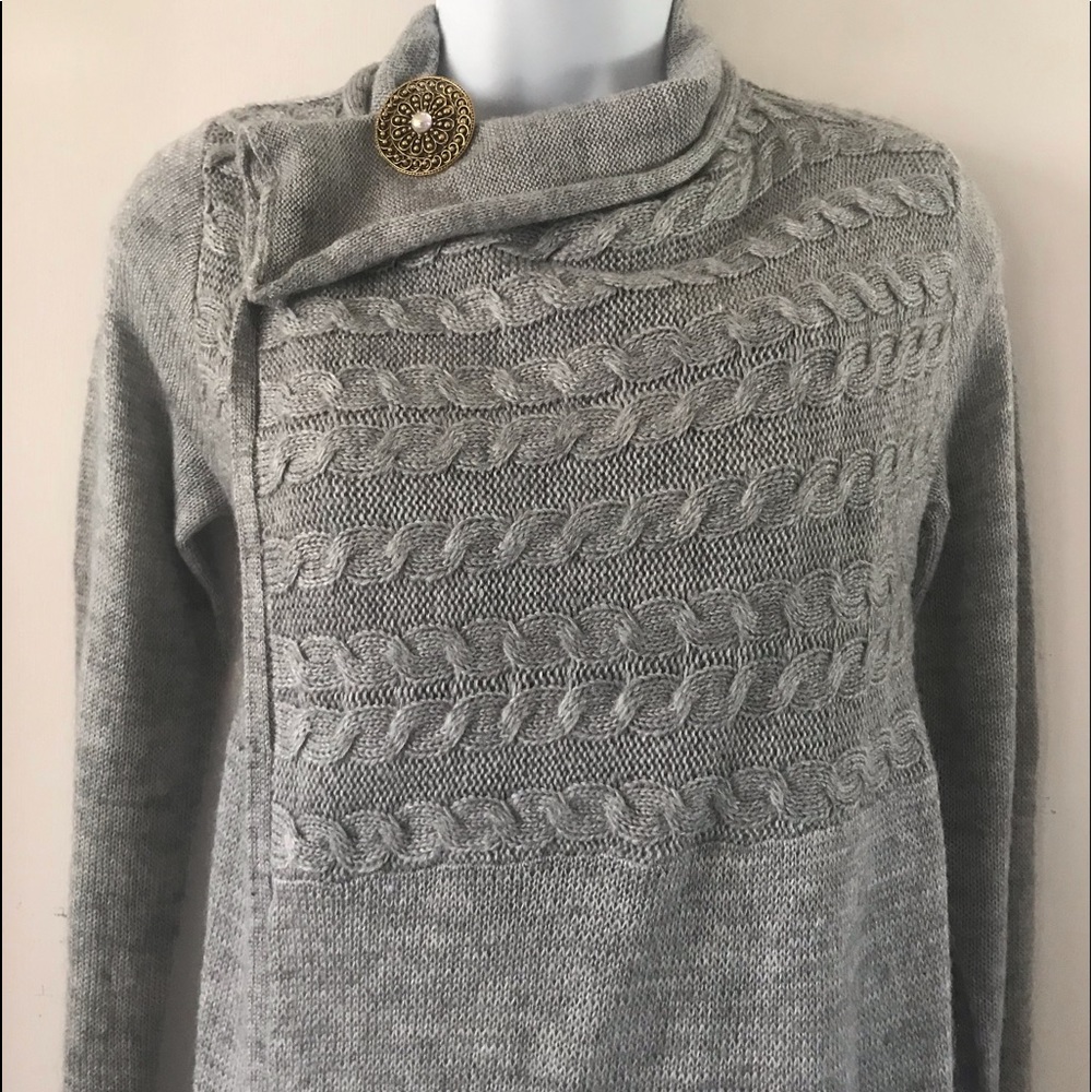 Link Open Front Wrap Sweater Cardigan - image 6